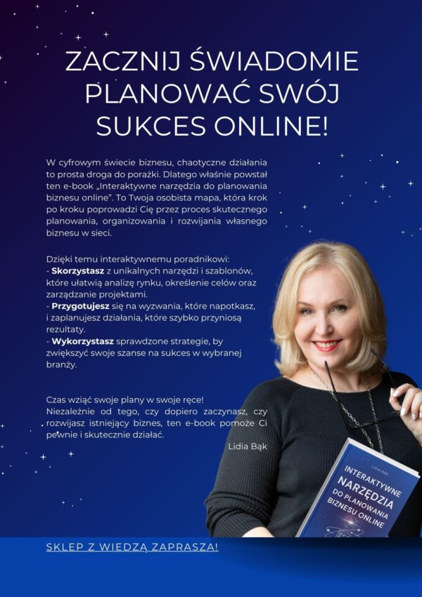 E-book Interaktywne narzędzia do planowania biznesu online.