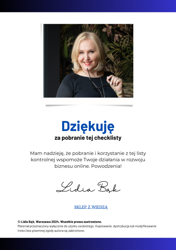 CHECKLISTA NARZĘDZI ONLINE - obrazek 4